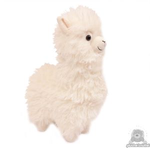 Staande Alpaca wit 33 cm.