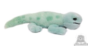 Liggende pluche Gekko groen 28 cm